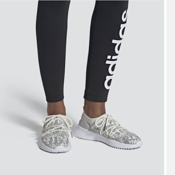 Adidas Ultimamotion Cloudfoam Sock Lace-up Sneaker Athletic Walking Gray Pink - Picture 14 of 16